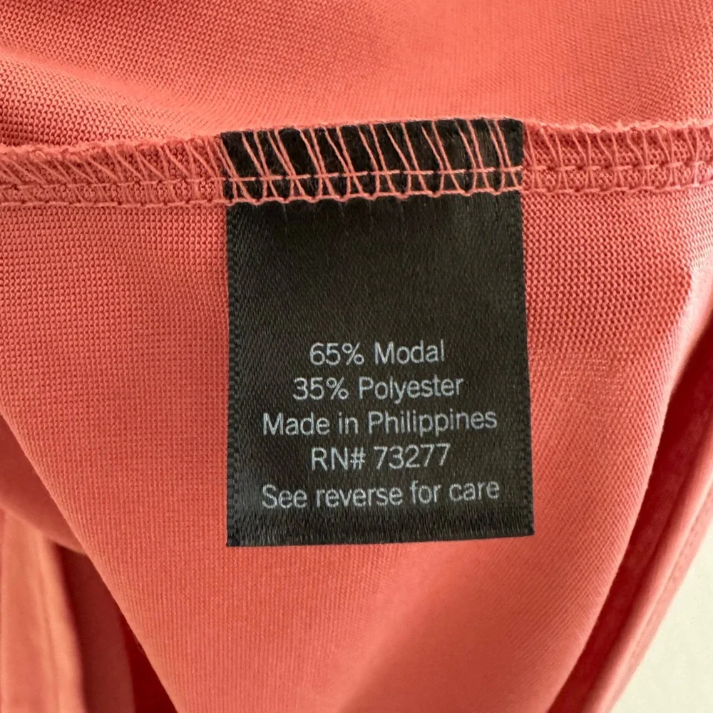 Simply Vera Vera Wang Terracotta Short Sleeve Top - Picture 5 of 6